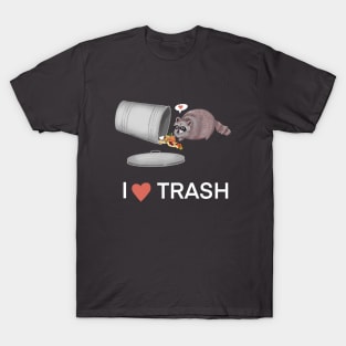 I Heart Trash Raccoon T-Shirt